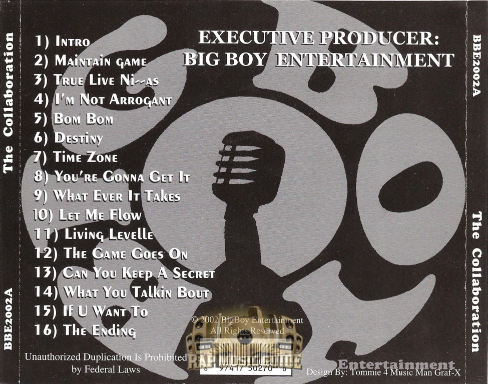 ●BIG BOY ENTERTAINMENT Big Boy Entertainment - The Collaboration: CD | Rap Music Guide